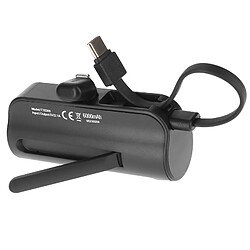 Batterie de Secours 6000mAh Double Connectivité USB C et Lightning LinQ Noir