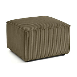 Lisa Design Arty - pouf d'appoint - en velours côtelé