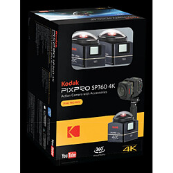 Acheter KODAK Pixpro SP360 4K Action Cam Noir - Pack Dual Pro - Caméra numérique 360° - Vidéo 4K - Accessoires inclus- RECONDITIONNE - Noir