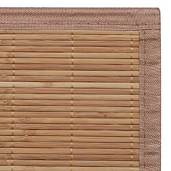 vidaXL Tapis en bambou 160x230 cm Marron pas cher