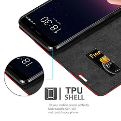 Cadorabo Coque MEIZU M6S Etui en Rouge pas cher