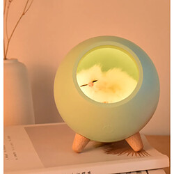 Avis Universal Mignon petit animal maison ambiance LED veilleuse chat maison tactile dimmer lampe de table cadeau enfant bébé chambre à coucher décoration | veilleuse