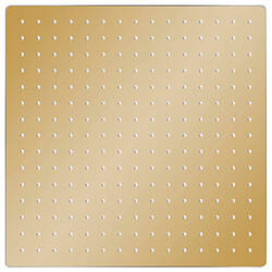 vidaXL Pomme de douche pluie Acier inoxydable 40x40 cm Carrée Doré