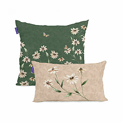 Happy Friday Set de housses de coussin HappyFriday Tinny bloom Multicouleur 2 Pièces