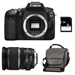 PACK CANON EOS 90D + 17-55 IS USM + Sac + SD 8Go