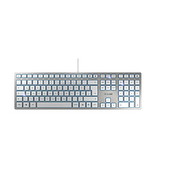 Cherry KC 6000 SLIM Clavier 105+6 touch KC 6000 SLIM Clavier 105+6 touches USB blanc/argent Layout Qwerty International