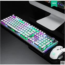 Universal K968RGB Arbre bleu Véritable combinaison mécanique de clavier et de souris