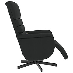 Avis vidaXL Fauteuil inclinable de massage repose-pieds noir similicuir