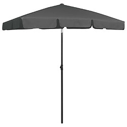 ComfortXL Parasol De Plage Anthracite 180x120 Cm