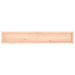 Acheter vidaXL Étagère murale 180x30x(2-6) cm bois de chêne massif non traité