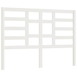 vidaXL Tête de lit Blanc 146x4x104 cm Bois massif de pin