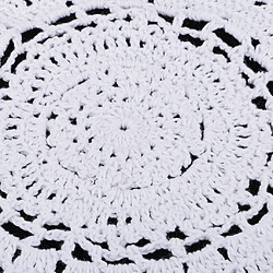 Acheter 1 pièce napperons de table en dentelle de coton fait main au crochet blanc 30cm napperons