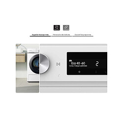 Sèche-linge hublot SAMSUNG DV90BB5245AW Blanc pas cher