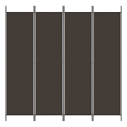 Avis Maison Chic Paravent/Cloison de séparation 4 panneaux Marron 200x200 cm Tissu -MN86264