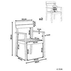 Avis Beliani Chaise de jardin FORNELLI Bois Bois clair