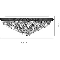 Avis Luminaire Center Plafonnier Alexetra 18 Ampoules doré/cristal