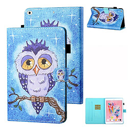 Etui en PU impression de motifs universelle hibou pour votre Apple iPad 9.7 pouces (2017)/(2018)/iPad Air (2013)/Air 2