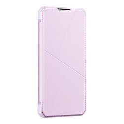 Dux Ducis Etui en PU + TPU magnétique, auto-absorbé, anti-chute avec support rose pour votre Samsung Galaxy A03s (166.5 x 75.98 x 9.14mm)