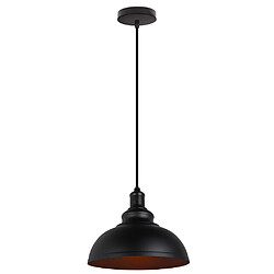 Stoex Suspension Industriel Vintages Ø29cm Noir, Lustre Abat-jour Luminaire Style Vint