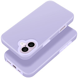 Avizar Coque pour iPhone 16 Antichoc Intérieur Doux Bord Surélevé Violet Clair