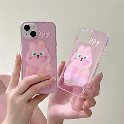 GUPBOO Étui pour iPhone12Pro Étui de téléphone mobile de niche de lapin aquarelle premium fille douce