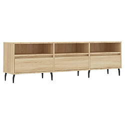 Maison Chic Meuble TV scandinave - Banc TV pour salon chêne sonoma 150x30x44,5 cm bois d'ingénierie -MN52738