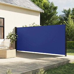 vidaXL Auvent latéral rétractable bleu 160x500 cm