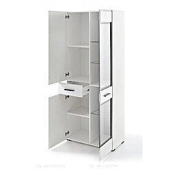 Dusine Armoire Vitrine Helio 75 cm pour salon Neuf laqué LED Design