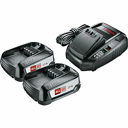 Ensemble chargeur et batterie rechargeable BOSCH 1600A011LD 2,5 Ah Litio Ion 18 V