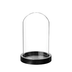 Cloche Décorative en Verre Shine 29cm Noir