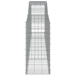 Avis vidaXL Panier de gabions arqué 400x50x100/120 cm Fer galvanisé