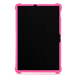 Coque en silicone Multicolore avec béquille coulissante rose pour votre Samsung Galaxy Tab S7 Plus