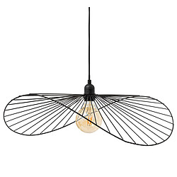 Pegane Lampe suspendue, Suspension luminaire en polypropylène coloris noir et métal noi - Longueur 57 x Profondeur 16 x Hauteur 58 cm