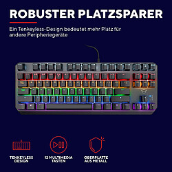 Avis Trust GXT 834 Callaz TKL Mechanische Gaming Tastatur, QWERTZ-Layout - Schwarz