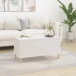 Avis Maison Chic Tabls basse,Table Console pour salon Blanc 90x44,5x45 cm Bois d'ingénierie -MN77993