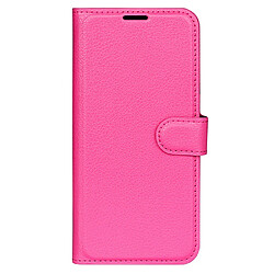 Etui en PU texture litchi, rose pour Vivo iQOO 9 Pro