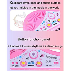 Wewoo Jeux musicaux pour enfant Clavier d'orgue électronique 37 touches piano avec supports et microphone pas cher