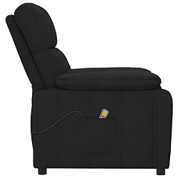 Avis vidaXL Fauteuil de massage Noir Tissu