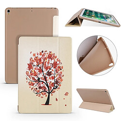 Wewoo Housse Étui Coque en cuir PU avec motif d'érable pour iPad Air 2019 / Pro 10,5 poucesavec support à 3 rabats et TPU nid d'abeille