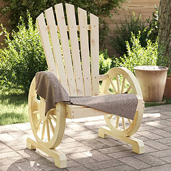 Maison Chic Lot de 4 Chaises de jardin Adirondack bois de sapin massif -GKD66787