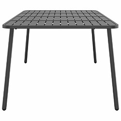 Acheter Maison Chic Table de jardin | Table d'extérieur anthracite 200x100x71 cm acier -GKD46555