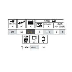 Chargeur GYS Batium 712 6 12 V