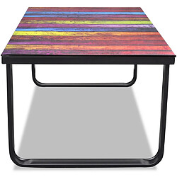 Avis Helloshop26 Table basse de salon salle à manger design verre musique multicolore 90 x 45 cm 0902028