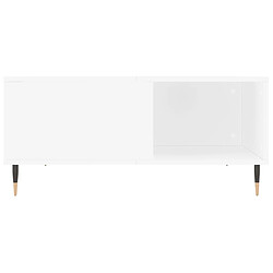 Acheter vidaXL Table basse blanc 80x80x36,5 cm bois d'ingénierie