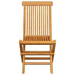 Avis Maison Chic Lot de 8 Chaises de jardin,Fauteuil d'extérieur pliables Bois de teck massif -MN54745