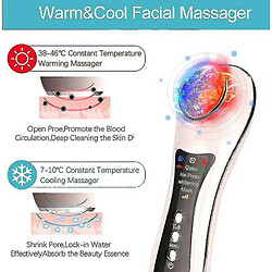 Chrono Instrument de beauté sonique de machine de levage raffermissant du visage, masseur facial chaud et froid(Or rose)