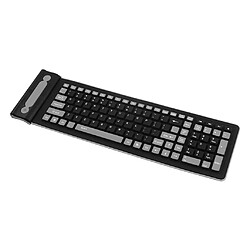 Clavier sans fil flexible en silicone