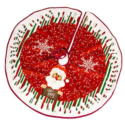 tissu jupe d'arbre de Noël se dresse décor de Noël 90cm santa claus a