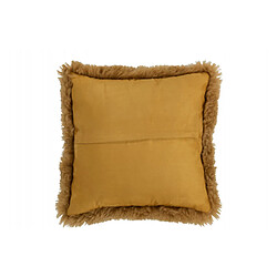 Dansmamaison Coussin Carre Peau De Mouton Ocre