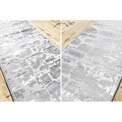 Avis RUGSX Tapis de couloir Structural MEFE 6184 deux niveaux de molleton gris foncé 150 cm 150x150 cm